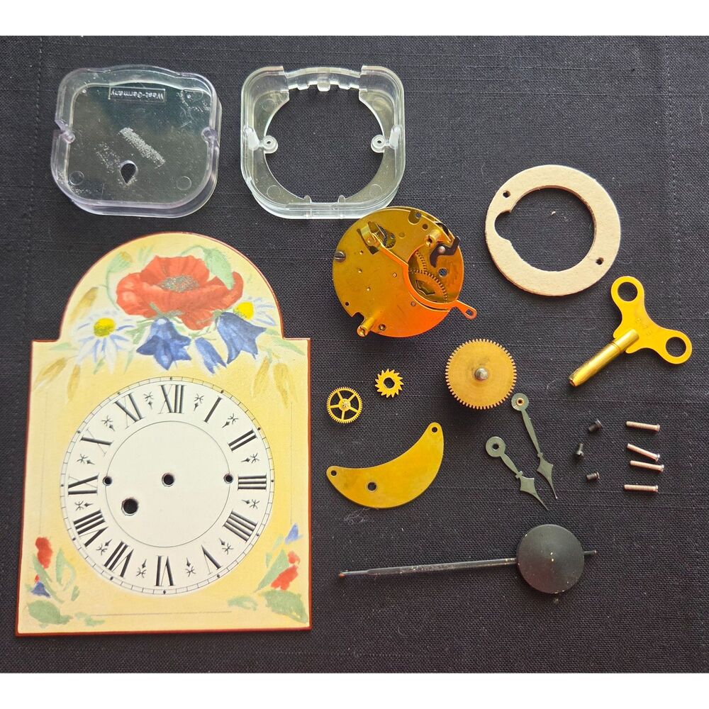 Vintage Mechanical Clock – Disassembled – For Parts or Repair